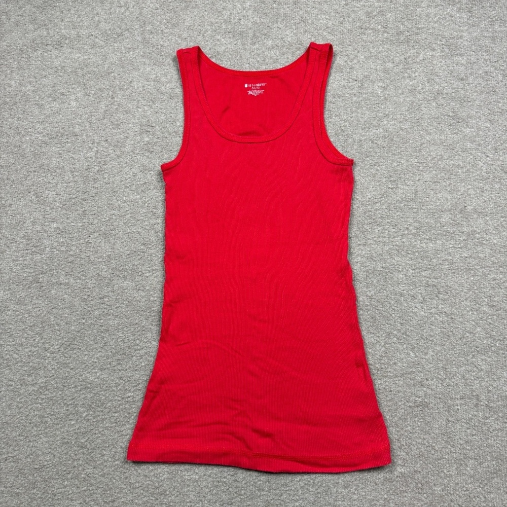 Vintage Y2k No Boundaries Tank Top Women's Size M Red Sleeveless Stretchy Shirt